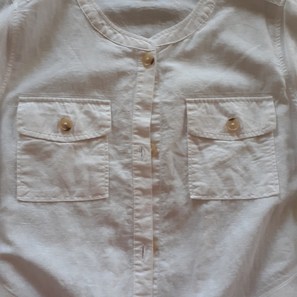 Liz  Claiborne  White  Shirt  size   L. - Picture 2 of 6